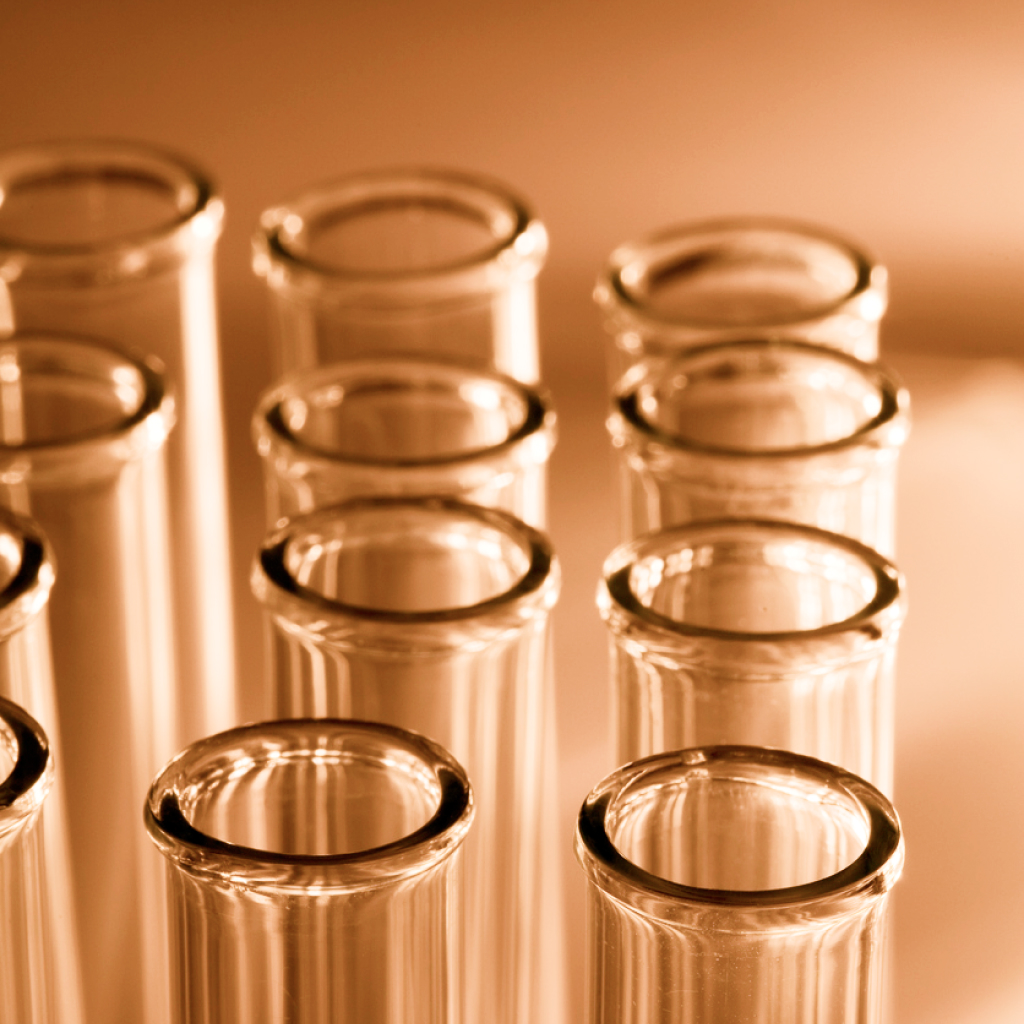 empty vials of test tubes